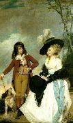 Sir Joshua Reynolds miss gideon and her brother, william France oil painting artist